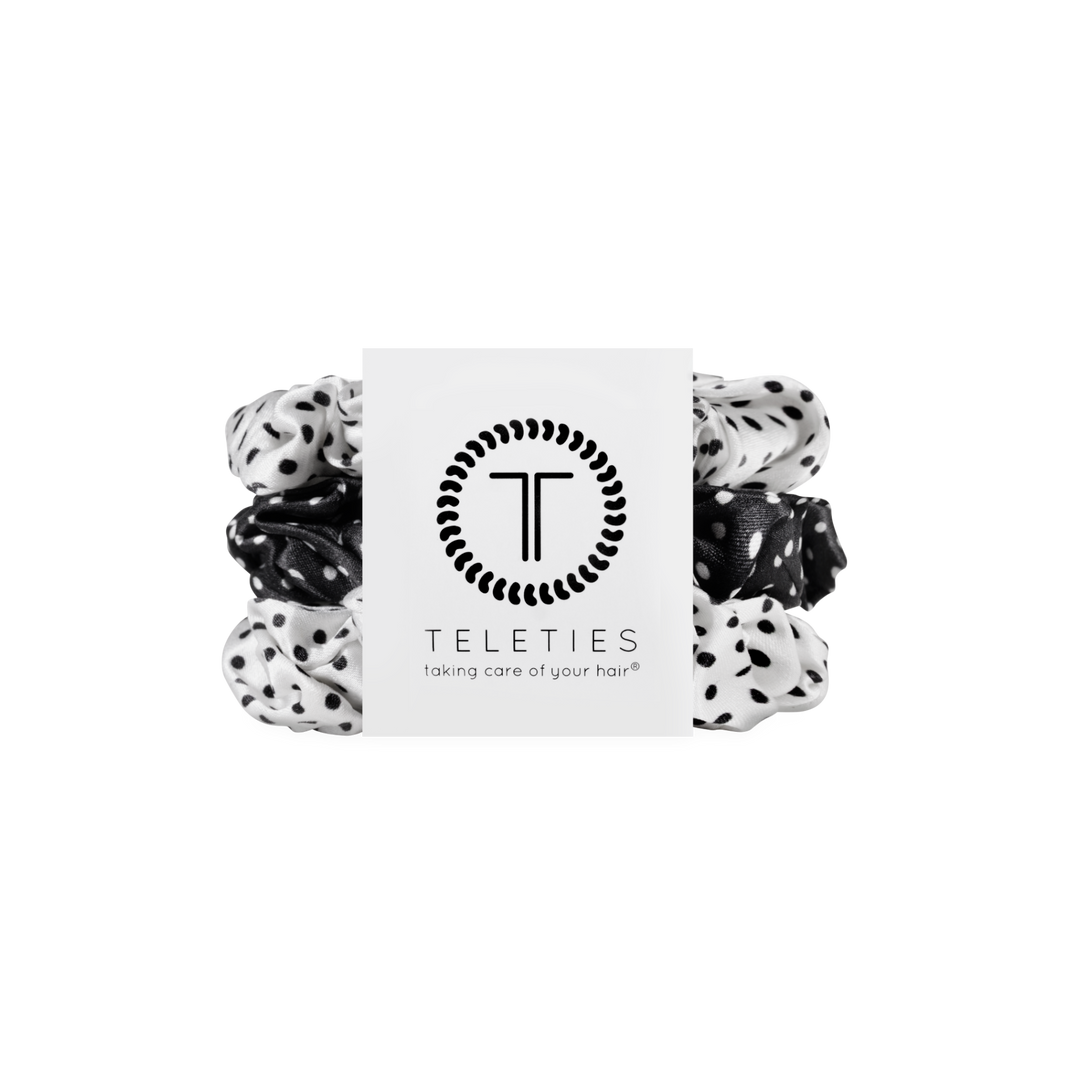 Polka Dot Party Large Silk Scrunchie