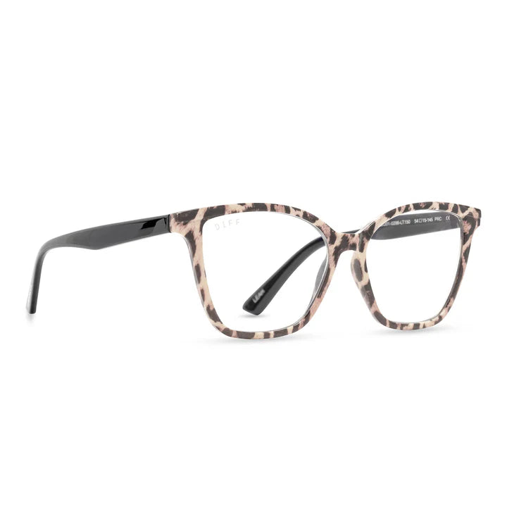 Leah Leopard Tortoise + Blue Light Readers +1.25