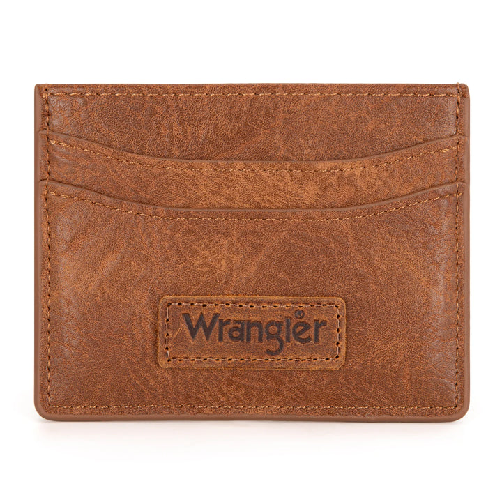 Wrangler Credit Card Holder Wallet- Brown