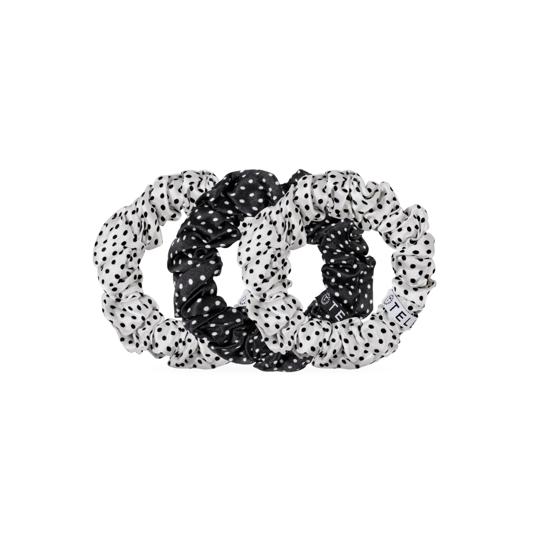 Polka Dot Party Large Silk Scrunchie