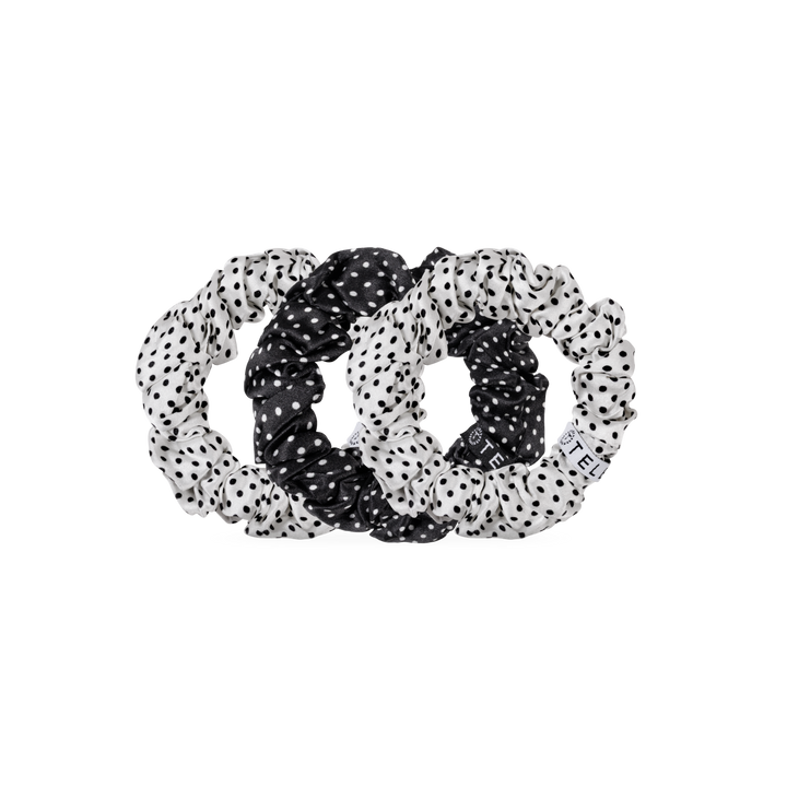 Polka Dot Party Large Silk Scrunchie