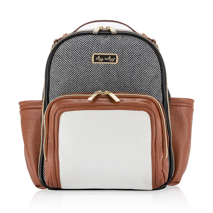 Coffee &amp; Cream Itzy Mini Plus™ Diaper Bag Backpack