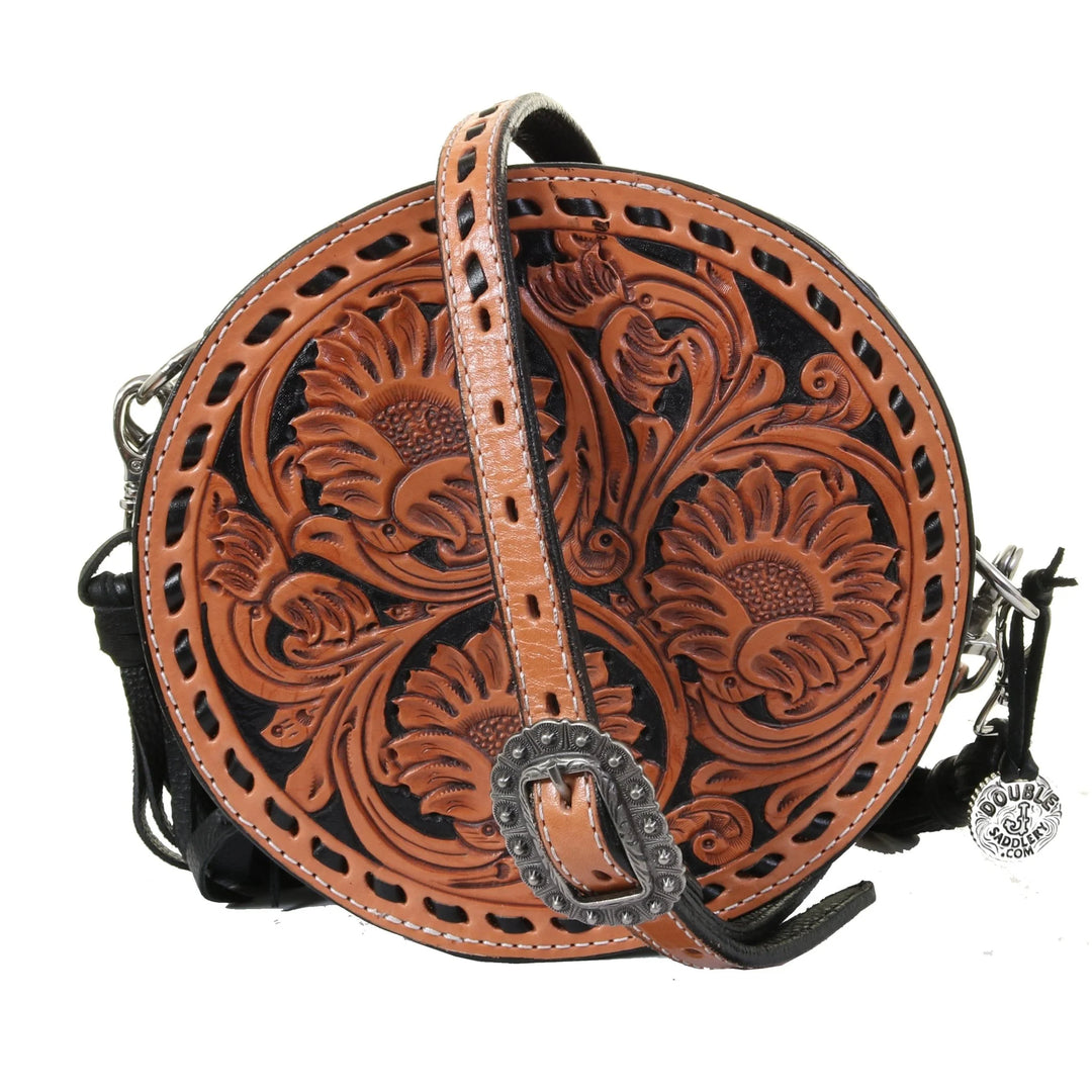Sunflower Tooled Circle Tote
