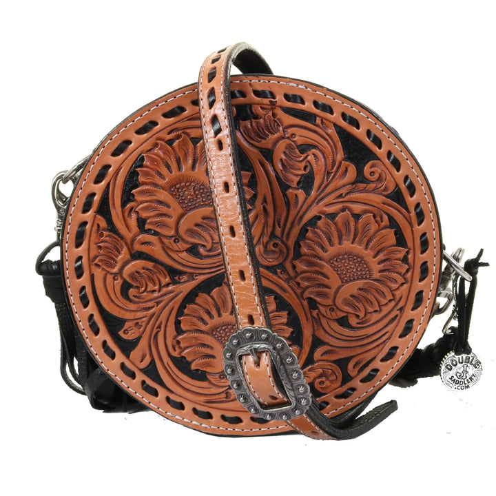 Sunflower Tooled Circle Tote