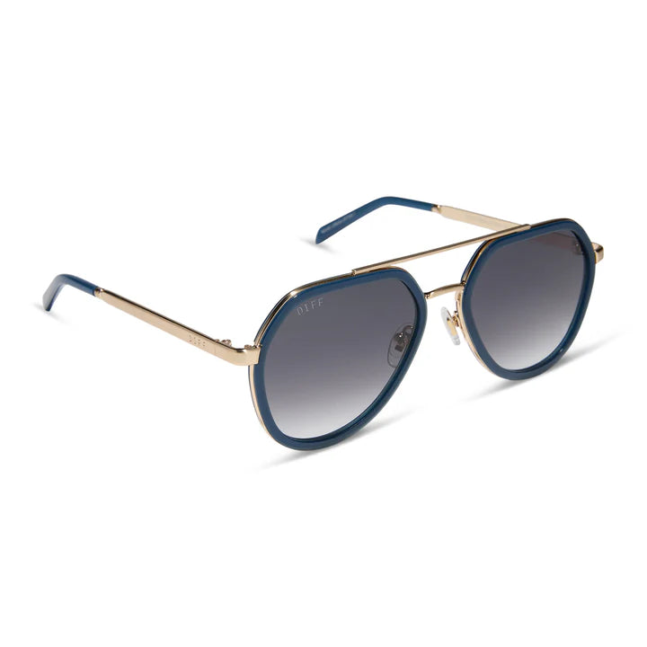 joey clubhouse blue + brushed gold metal