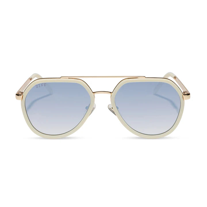 Joey Courtside Ivory Gold Metal Slate