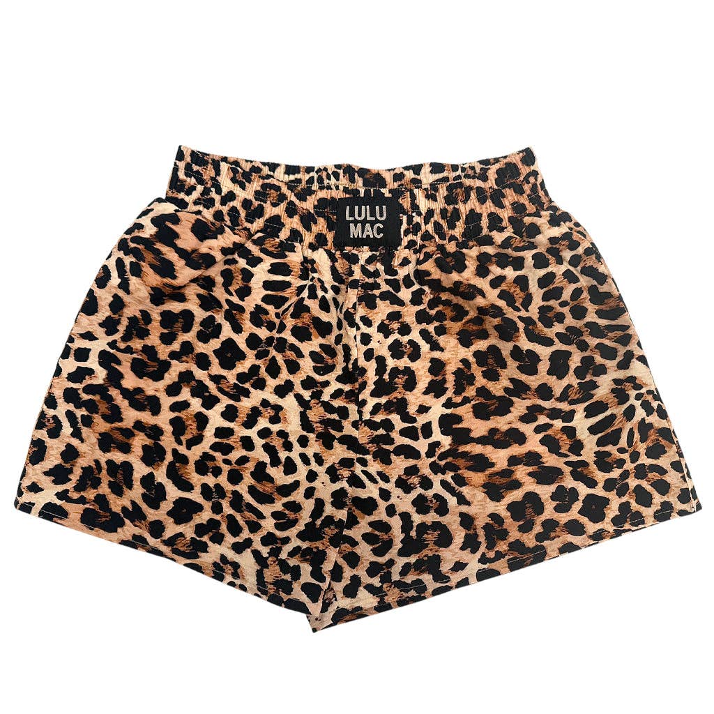 BXLP-LEOPARD BOXER SHORT: Brown / Medium