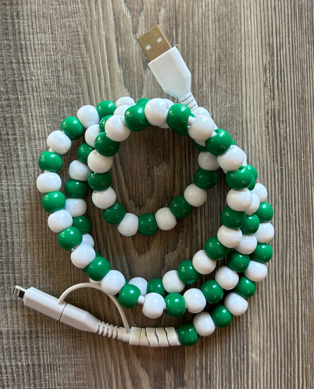 Game Day Phone Cord with Lightening and USB-C: Red/White/Blue